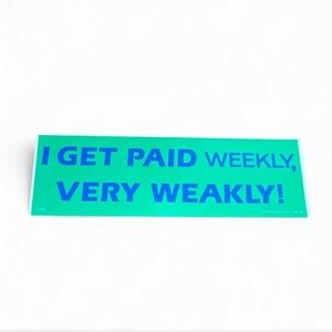 Vintage 80s Bumper Sticker